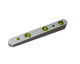 Knetleiste für Statorscheibe 187x24x22 Eco Line 3 Senkbohrungen, X-Variante für Herbold Meckesheim GmbH Herbold Plastkompaktor HV-70