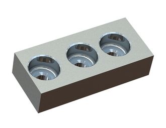 Knife 115x51x27 PremiumCut, 3 countersunk holes, VY version 
