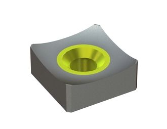 Knife 117x117x47 StandardCut, countersunk on one side, Y version for Lindner Recyclingtech Lindner Meteor 1800