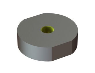 Knife Ø126x35 StandardCut, flattened on both sides, hole Ø25, W version for Lindner Recyclingtech Lindner Meteor 2500