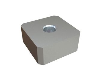 Knife 130x130x58 PremiumCut, 1 hole, X version for WEIMA America Inc. 