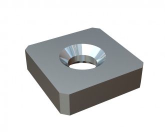Knife 145x145x39 PremiumCut, double-sided countersink, X version for MeWa | Ehehalt | Andritz MeWa | THM Recycling Mewa Alpha Cutter