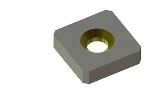 Knife 145x145x39 StandardCut, double-sided countersunk hole, X version for MeWa | Ehehalt | Andritz MeWa | THM Recycling Mewa Alpha Cutter