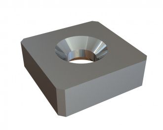 Knife 145x145x47 PremiumCut, countersunk on both sides, X version for Lindner Recyclingtech Lindner Jupiter
