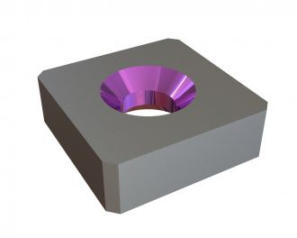 Knife 145x145x47 Primus Line, countersunk on both sides, X version for Lindner Recyclingtech Lindner Jupiter