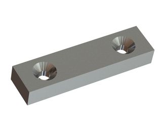 Knife 158x40x22 PremiumCut, for nose bolts, ground for Weima Maschinenbau GmbH 