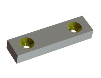 Knife 158x40x22 StandardCut, for nose bolts, ground for Weima Maschinenbau GmbH 