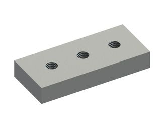 Knife 160x70x35, PremiumCut, 3 slotted holes 42x18, VY version 