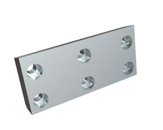 Knife 168x77x25 Premium Line, 6 countersunk holes, W version for HSM GmbH + Co. KG 