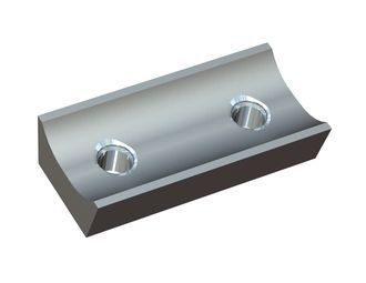 Knife 172x83x38 with groove PremiumCut, 2x M20 thread, W version for Lindner Recyclingtech Lindner Polaris 1800