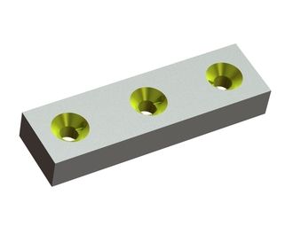 Knife 195x56x28 Eco Line, double-sided countersunk hole, Y version for MeWa | Ehehalt | Andritz MeWa | THM Recycling Mewa UG 1000
