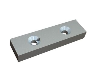 Knife 212x58x28 PremiumCut, 2 countersinks on both sides, X version for Doppstadt Umwelttechnik GmbH 