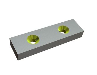 Knife 212x58x28 StandardCut, 2 countersinks on both sides, X version for Doppstadt Umwelttechnik GmbH 