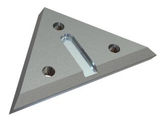 Knife 314x214x40 Eco Line 3 counter-sunk holes, double sided, W9-version for Eldan Recycling Eldan SC | Super Chopper Knife 314x214x40 Eco Line 3 counter-sunk holes, double sided, W9-version for Eldan Recycling Eldan SC | Super Chopper