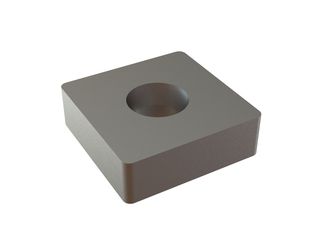 Knife 38x38x12 PremiumCut, countersunk on both sides, X version for Lindner Recyclingtech Mewa UG 1000