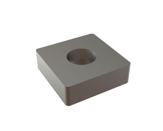 Knife 38x38x12, rounded corners, PremiumCut, countersunk on both sides, B1 version for Lindner Recyclingtech Mewa UG 1000