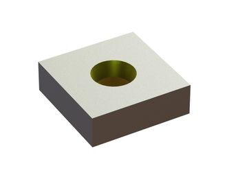 Knife 38x38x12 StandardCut, countersunk on both sides, X version for Lindner Recyclingtech 