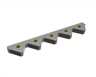 Knife 399x66x25, StandardCut, M16 thread, version 9 for Eldan Recycling Eldan HR 162