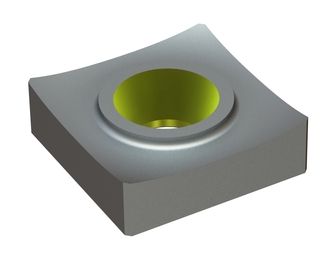 Knife 40x40x12 StandardCut, countersunk hole for M14 screw, X version for Holzmag | Metso 