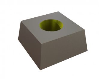 Knife 43x43x19.5 pointed edges, Eco Line for Lindner Recyclingtech Lindner Micromat MS 2000