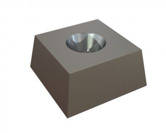 Knife 43x43x20 pionted edges Premium Line for Lindner Recyclingtech Lindner Micromat MS 2000