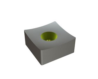 Knife 43x43x20 StandardCut, countersunk on one side, X version for Lindner Recyclingtech Lindner Antares 1600