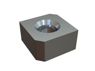 Knife 54x54x30 PremiumCut, 1 countersunk hole, X version for UNTHA America Untha MR 2000