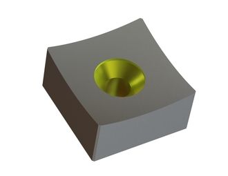 Knife 60x60x30 StandardCut, countersunk head Ø14, Y version 