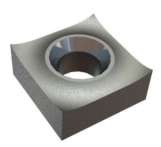 Knife 65x65x28 Premium Line unilateral counter sink, W-variant for Lindner Recyclingtech 