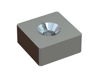 Knife 80x80x35 PremiumCut, double-sided countersink, X version 