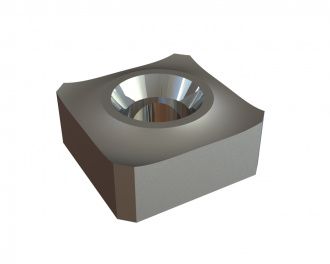 Knife 87x87x38 Premium Line, countersunk on one side, W version for Lindner Recyclingtech Lindner Jupiter
