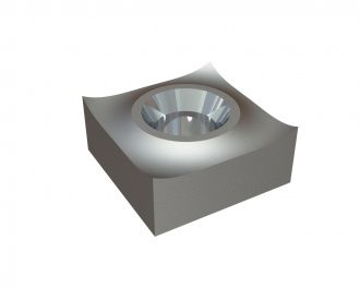 Knife 87x87x38 PremiumCut, countersunk on one side, X version for Lindner Recyclingtech Lindner Jupiter