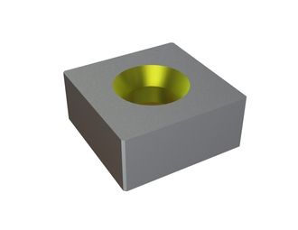 Knife 87x87x38 StandardCut, countersunk on both sides, W version for Lindner Recyclingtech Lindner Jupiter