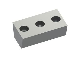 Knife bar 180x99x57, PremiumCut, 3 countersunk holes, cutting edge 75°, X version for Herbold Meckesheim GmbH 