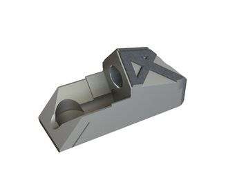 Knife holder 214x104x74 hard-faced for Lindner Recyclingtech Lindner Micromat Plus 2500