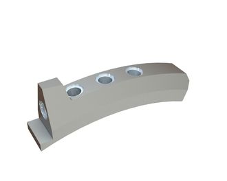 Knife holder 230x83x48xR300 for Doppstadt Umwelttechnik GmbH 