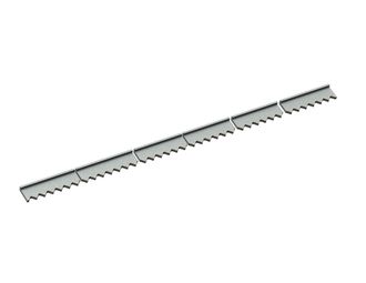 Knife holder 6-piece 2484x128x23/44 for Vecoplan 