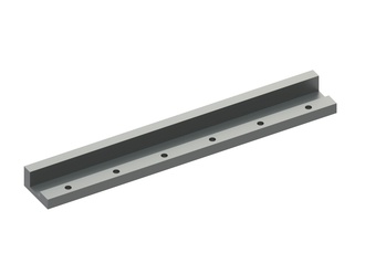 Knife holder blank 421x60x30, 6 countersunk holes for ZERMA America LLC 