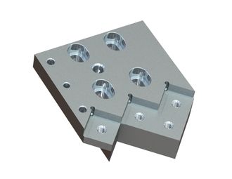 Knife holder right 198x167x50 for Holzmag | Metso 