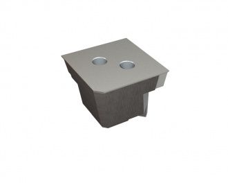 Knife holder rotor 139x139x129 hard-faced for Vecoplan LLC (Retech) Vecoplan VAZ 160/200