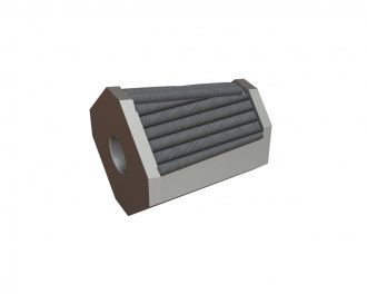 Knife holder rotor 53x40x40 hard-faced for Vecoplan LLC (Retech) Vecoplan VAZ 1600 XL (Retech RG 62 XL)