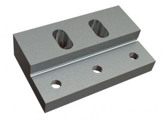 Knife holder stator 195x119x25/48 version 195, 2x M12 threads for MeWa | Ehehalt | Andritz MeWa | THM Recycling Mewa UG 1000