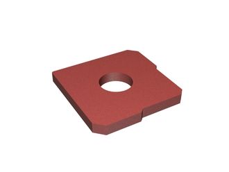 Knife pad 140x140x15 for MeWa | Ehehalt | Andritz MeWa | THM Recycling Mewa Alpha Cutter