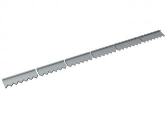 Knife pad stator 6-parts 2484x127x43/23 for Vecoplan LLC (Retech) 