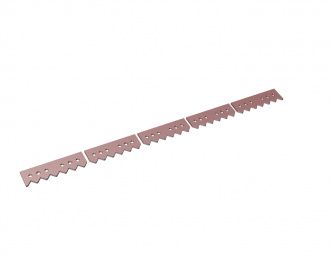 Knife support 5-part 1992x120x15, version 60, Hardox for Vecoplan Vecoplan VAZ