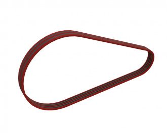 Kraftband 5-SPC 4250 Ausführung Polyester, 5 Rippen für Lindner Recyclingtech Lindner Power Komet 2800