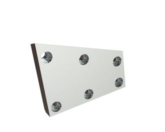 Lama sinistra 167x137x25 6 foro svasato, tagliente 1.5x90°/76°, R-variazione per HSM 