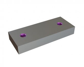 Lame 194x78x28 Primus Line 2xM16 filetage, X-version pour Amni Maschinenbau GmbH 