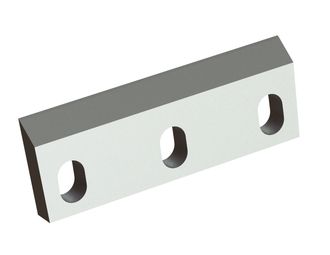 Lame du rotor 262x92x24 PremiumCut coupe 3x55°/50°, 3 Trous oblongs pour Rapid Granulator AB 