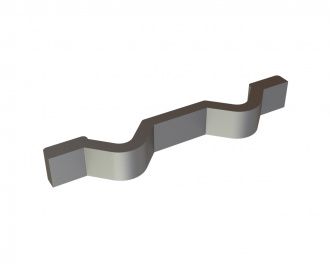 Lamiera di supporto esterna per pettine raschiatore versione 117 per Lindner Recyclingtech Lindner Jupiter